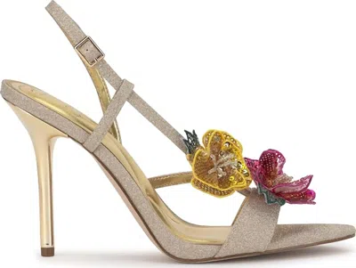Jessica Simpson Women's Nivory High Heeled Sandal In Gold In Multi