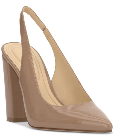 Jessica Simpson Women's Noula Pointed-toe Dress Pumps In Chai Latte Patent