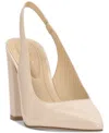 Jessica Simpson Noula Slingback Pointed Toe Pump In Chalk