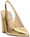 Jessica Simpson Noula Slingback Pointed Toe Pump In Gold