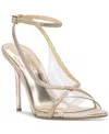 Jessica Simpson Women's Novina Embellished Stiletto Dress Sandals In Clear,champagne