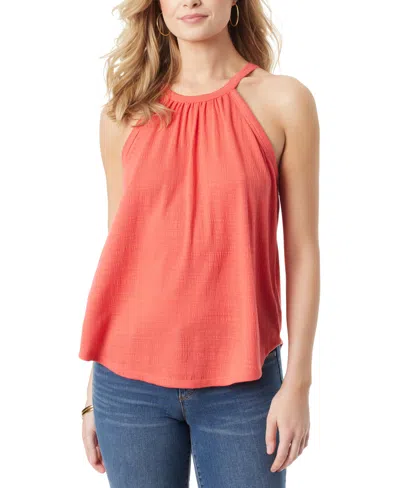 Jessica Simpson Womens Halter Swing Tank Tank Top In Rose Of Sharon