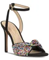Jessica Simpson Ohela Ankle Strap Sandal In Black Faux Suede,leather