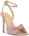 Jessica Simpson Ohela Ankle Strap Sandal In Blush Satin
