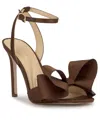 Jessica Simpson Women's Olivine Bow High-heel Stiletto Dress Sandals In Brown