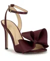 Jessica Simpson Women's Olivine Bow High-heel Stiletto Dress Sandals In Red