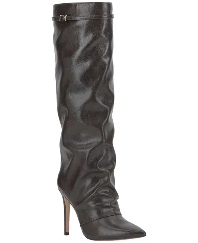 JESSICA SIMPSON WOMEN'S PAERIL BUCKLE SLOUCH STILETTO BOOTS