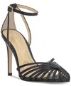 Jessica Simpson Paveri Ankle Strap Pointed Toe Pump In Black Lizard