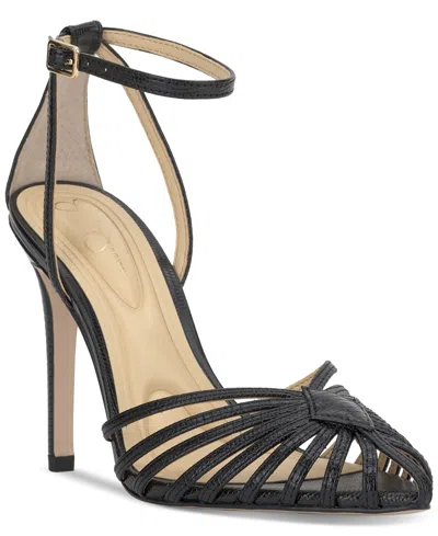 JESSICA SIMPSON WOMEN'S PAVERI HUARACHE STRAPPY STILETTO PUMPS