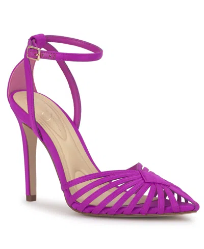Jessica Simpson Paveri Ankle Strap Pointed Toe Pump In Purple