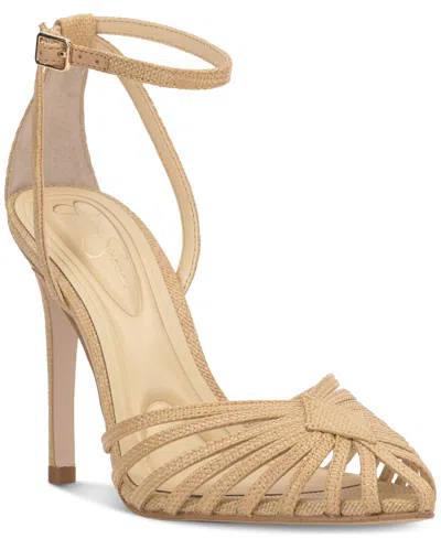 JESSICA SIMPSON WOMEN'S PAVERI HUARACHE STRAPPY STILETTO PUMPS