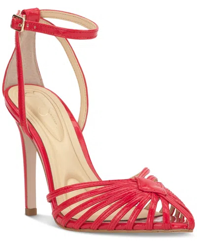 JESSICA SIMPSON WOMEN'S PAVERI HUARACHE STRAPPY STILETTO PUMPS