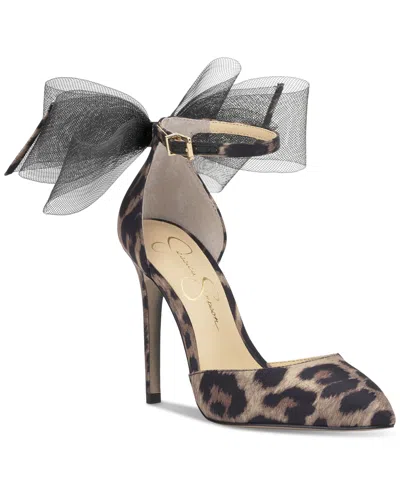 Jessica Simpson Women's Phindies Bow Ankle-strap Pumps