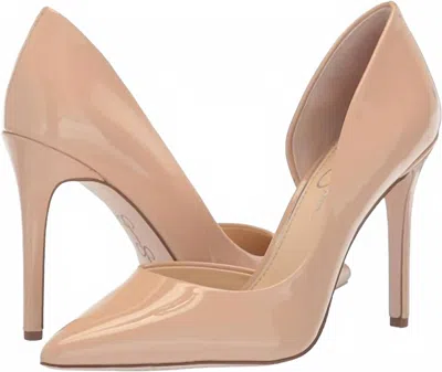 Jessica Simpson Women's Prizma Pointed Toe D'orsay Heels Pumps In Sand Dune Patent In Multi