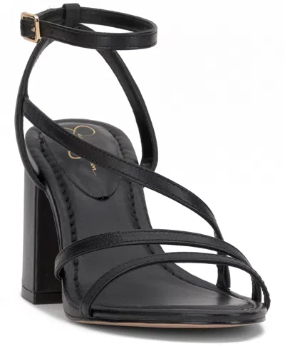 Jessica Simpson Women's Reyvin Strappy Block-heel Dress Sandals In Black