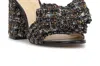 Jessica Simpson Romilda Bow Sandal In Tweed Sparkle In Multi