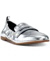 Jessica Simpson Women's Selipa Slip-on Loafer Flats In Silver Faux Leather