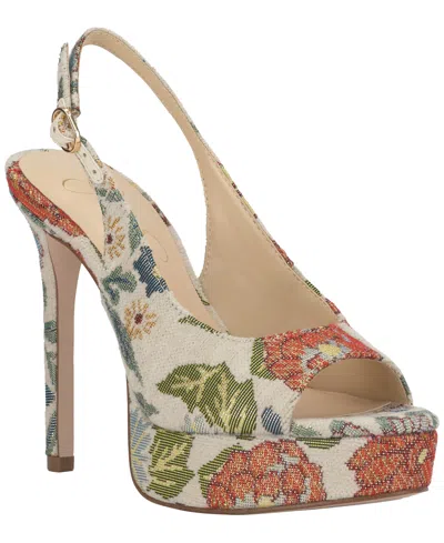Jessica Simpson Women's Sibilla Slingback Platform Stiletto Pumps In Multi