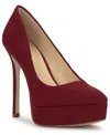 Jessica Simpson Sinelia Pointed Toe Platform Pump In Red