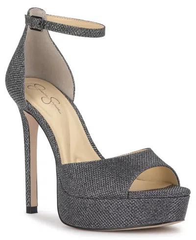 Jessica Simpson Women's Sohilea Two-piece Platform Dress Sandals In Gray