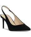 Jessica Simpson Souli Slingback Pointed Toe Pump In Black Suede