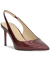Jessica Simpson Souli Slingback Pointed Toe Pump In Oxblood Patent