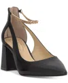Jessica Simpson Sylan Chain Ankle Strap Pointed Toe Pump In Black