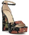 Jessica Simpson Telxia 2 Ankle Strap Platform Sandal In Multi
