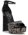 Jessica Simpson Telxia 2 Ankle Strap Platform Sandal In Black