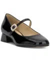 Jessica Simpson Treen Womens Adjustable Patent Mary Jane Heels In Black Patent