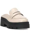 Jessica Simpson Uma Platform Penny Loafer Mule In Chalk Faux Leather