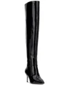Jessica Simpson Womens Verity Over The Knee Dress Boots Regular Wide Calf In Black Patent