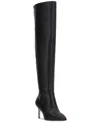 Jessica Simpson Verity Womens Solid Manmade Over-the-knee Boots In Black Smooth