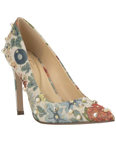 Jessica Simpson Women's Welica Embellished Pointed-toe Pumps In Multi