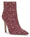 Jessica Simpson Wilonix Pointed Toe Bootie In Burgundy