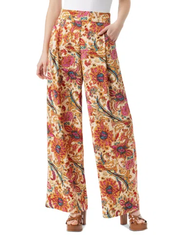 Jessica Simpson Women's Winnie Printed Wide-leg Pants In Apricot Sherbert
