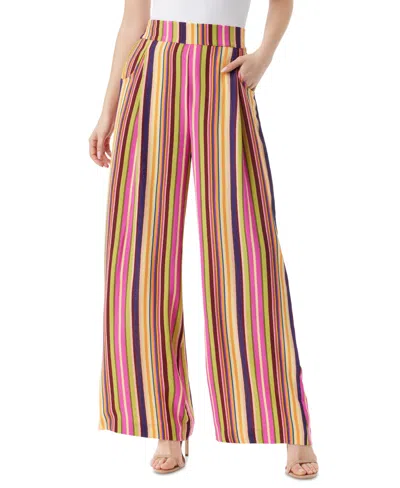 Jessica Simpson Women's Winnie Wide-leg Pants In Rose Violet Stripe