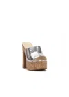 Jessica Simpson Xona 2 Platform Sandal In Silver