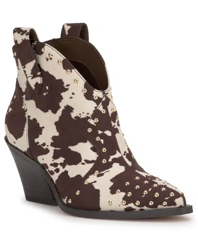 Jessica Simpson Women's Zadie Pull-on Western Booties In Multi