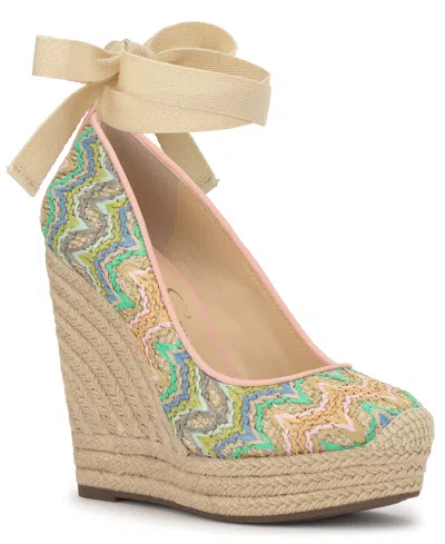 Jessica Simpson Women's Zexie Espadrille Wedge Sandals In Multi