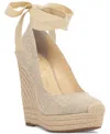 Jessica Simpson Women's Zexie Espadrille Wedge Sandals In Natural Canvas