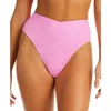 Jessica Simpson Sweet Daisy Womens High Waist Textured Swim Bottom Separates In Multi