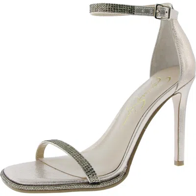 Jessica Simpson Womens Embellished Ankle Strap In Gold