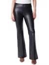 JESSICA SIMPSON WOMENS FAUX LEATHER FLARED PANTS