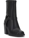 Jessica Simpson Womens Faux Leather Studded Mid-calf Boots In Black