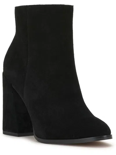 Jessica Simpson Women's Burdete Pointed-toe Dress Booties In Black Suede Faux Suede