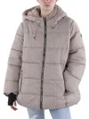JESSICA SIMPSON WOMENS INSULATED FAUX FUR LINED PUFFER JACKET