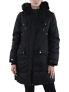 Jessica Simpson Womens Insulated Hooded Parka Coat In Black