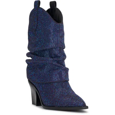 Jessica Simpson Womens Padded Insole Pointed Toe Booties In Blue
