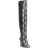 Jessica Simpson Womens Snake Print Man Made Over-the-knee Boots In Yellow